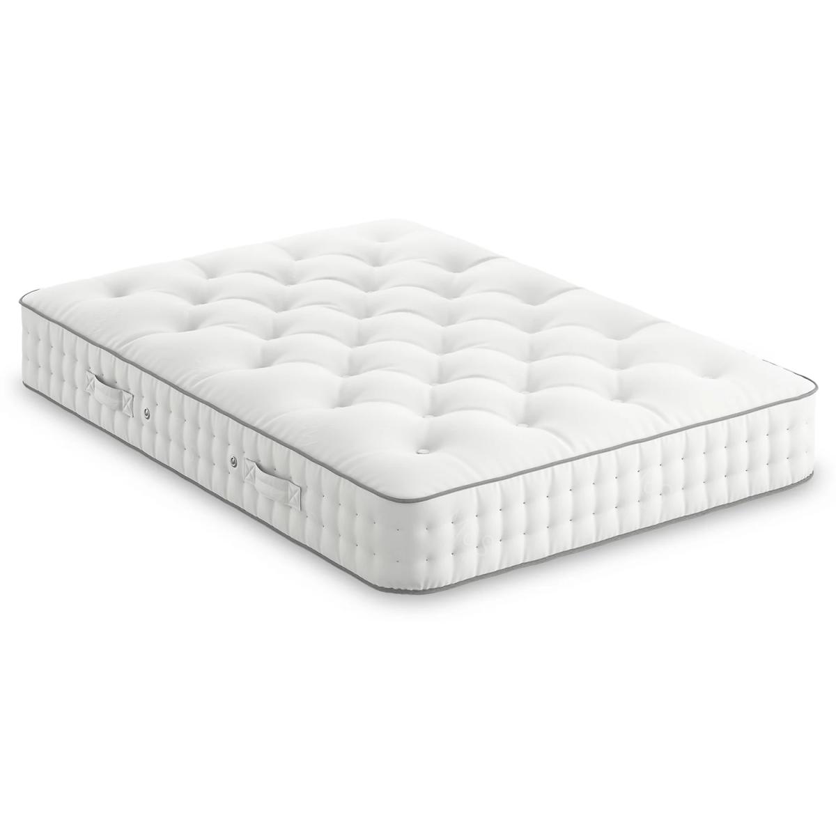 Natural Wool 1000 Pocket Spring Medium Mattress - 5FT - White, White – image 2
