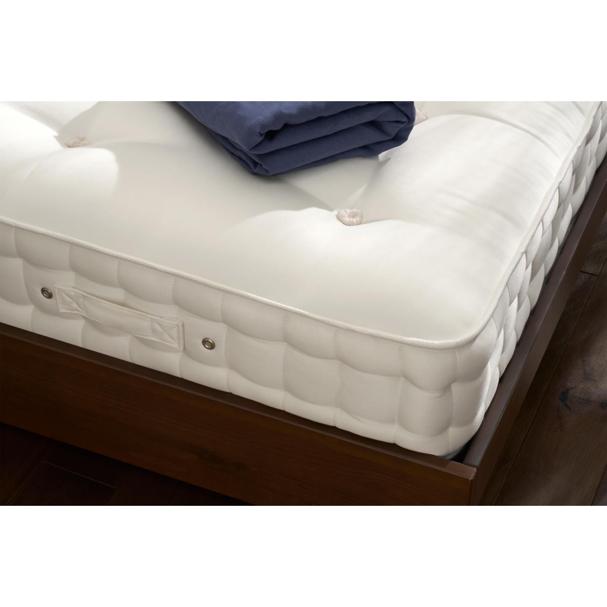 Halsua 8000 Pocket Super King Size Mattress, Medium Firm Tension, Natural Cotton & Wool – image 3