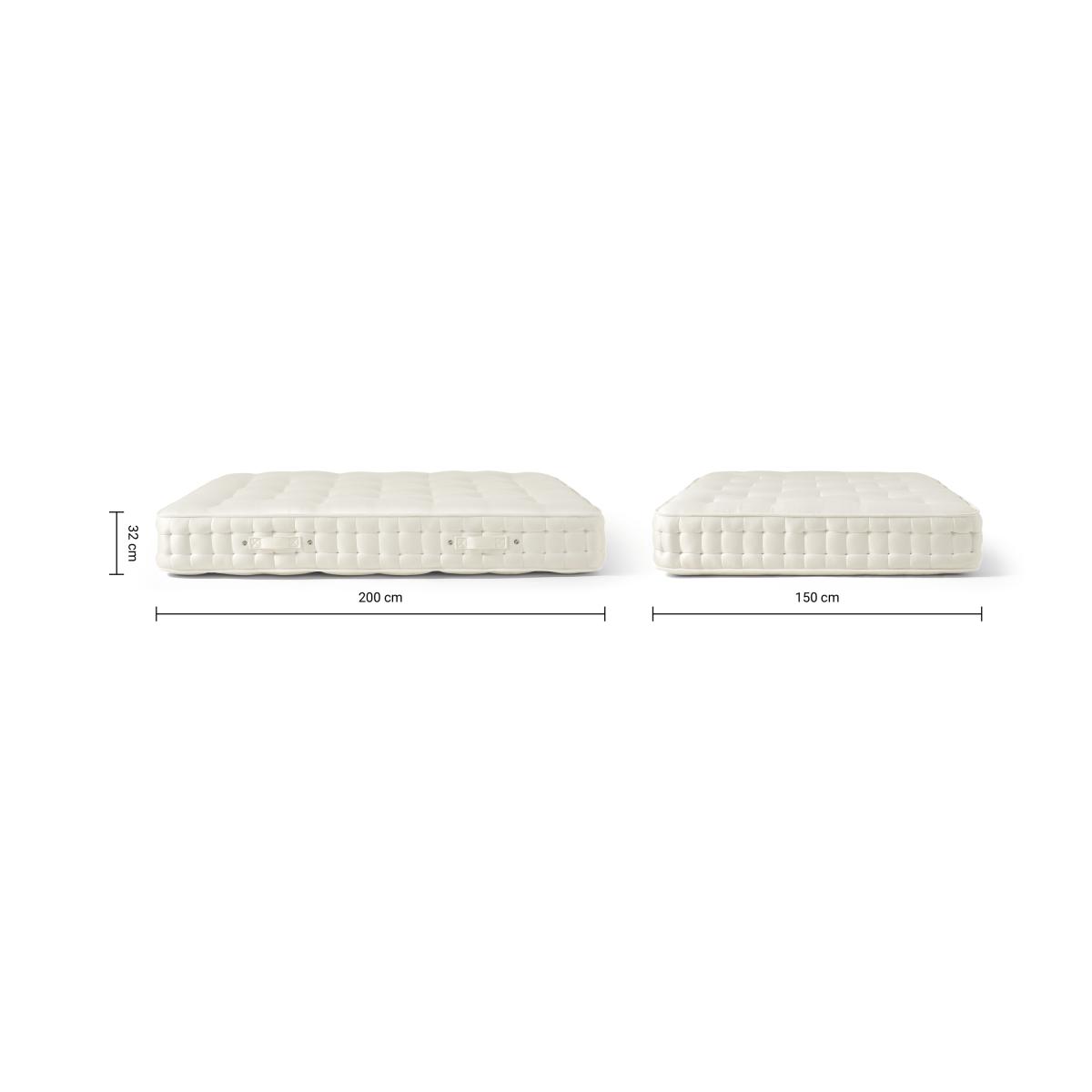 Halsua 4500 Pocket King Size Mattress, Medium Tension, Natural Cotton & Wool – image 7