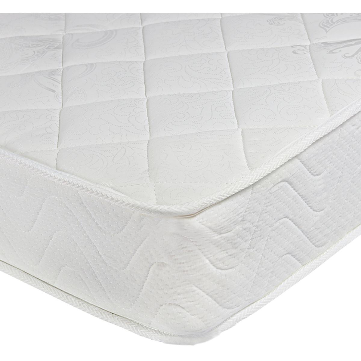 Breathable Double Sprung Fabric Mattress - White / Kingsize – image 2
