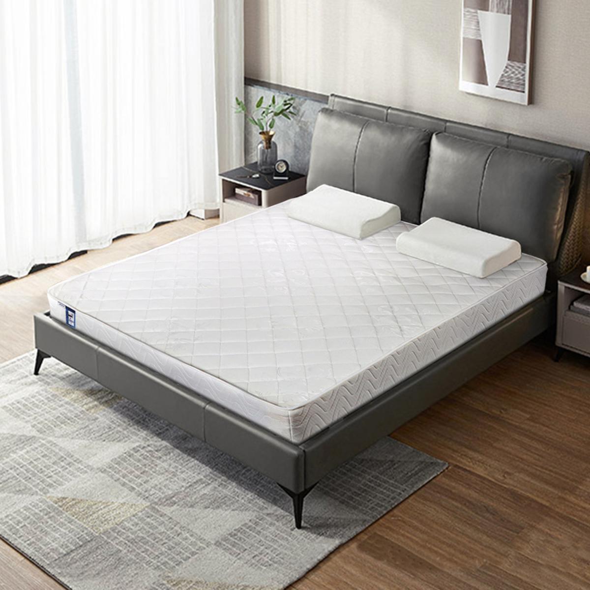 Breathable Double Sprung Fabric Mattress - White / Kingsize – image 7