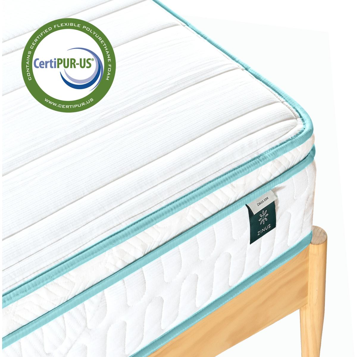 Memory Foam Spring Hybrid Mattress - White – image 5