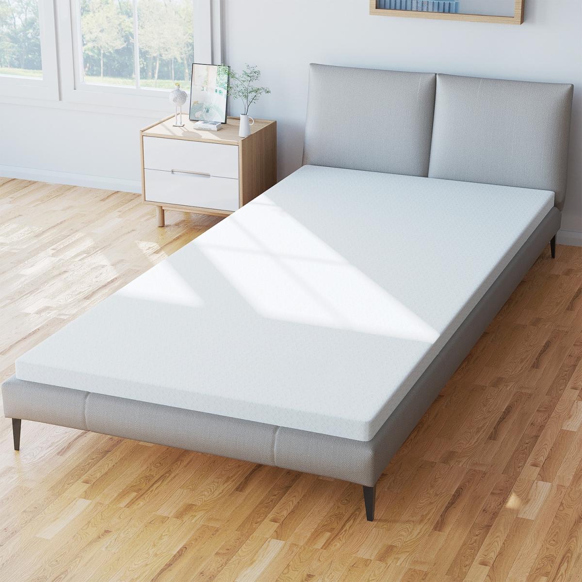 Dual-Layer 2-Inch Memory Foam Mattress Topper - White / King – image 10