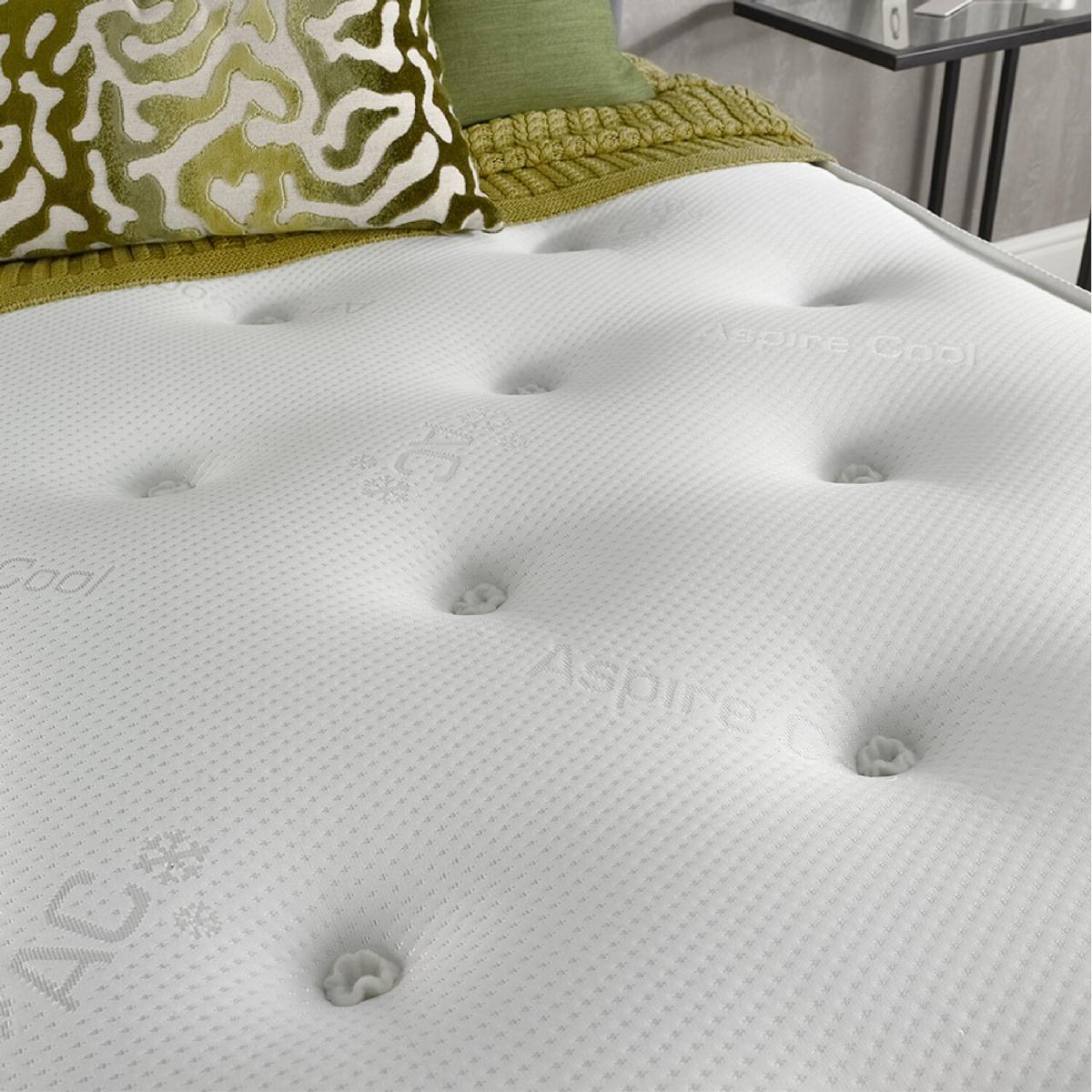 Aspire Cool Touch Classic Bonnell Roll Mattress, Size King - White border and white top panel – image 3