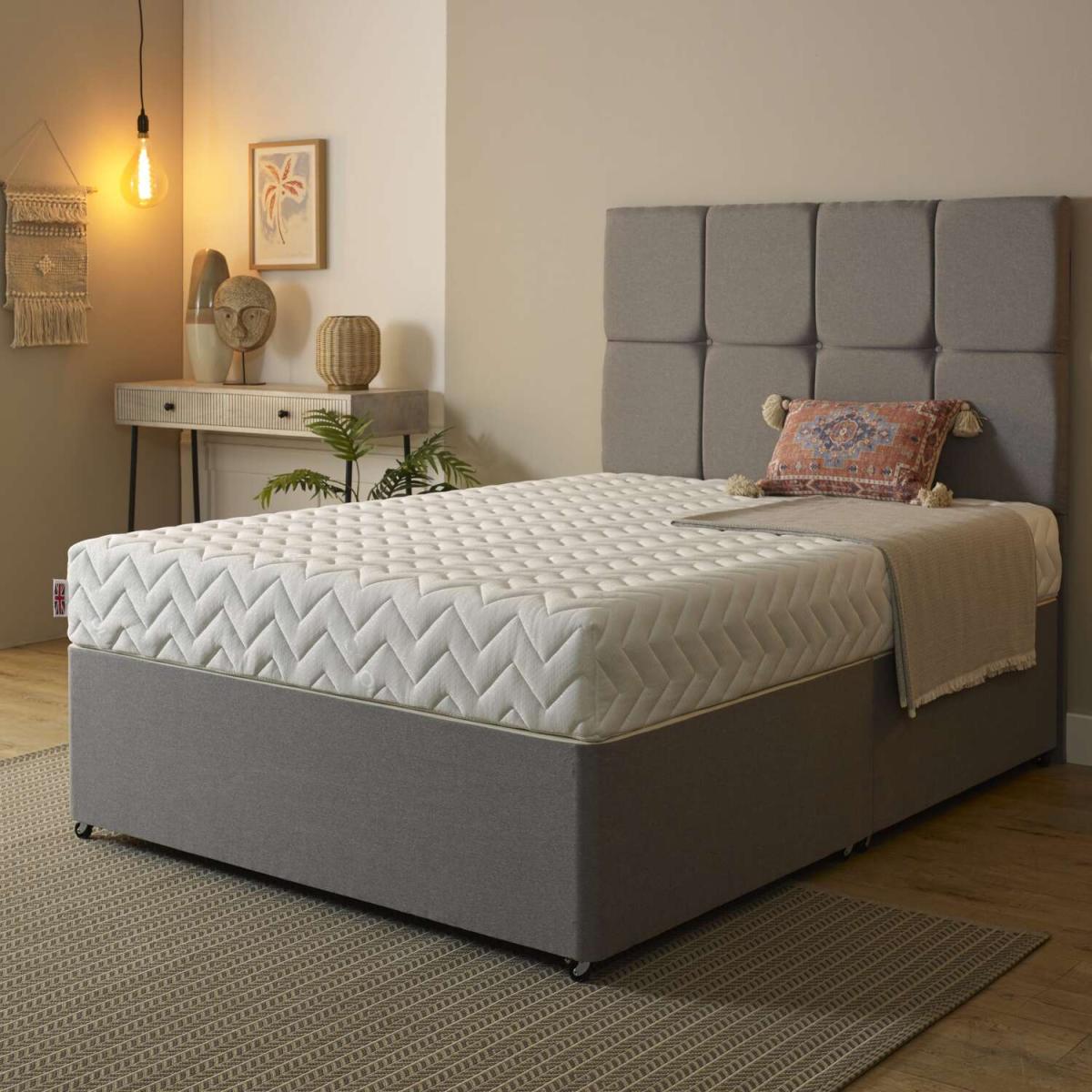 Harmony 20cm Deep 3 Layer Cool Comfort Foam and Cool Blue Memory Foam Mattress - White / King – image 3