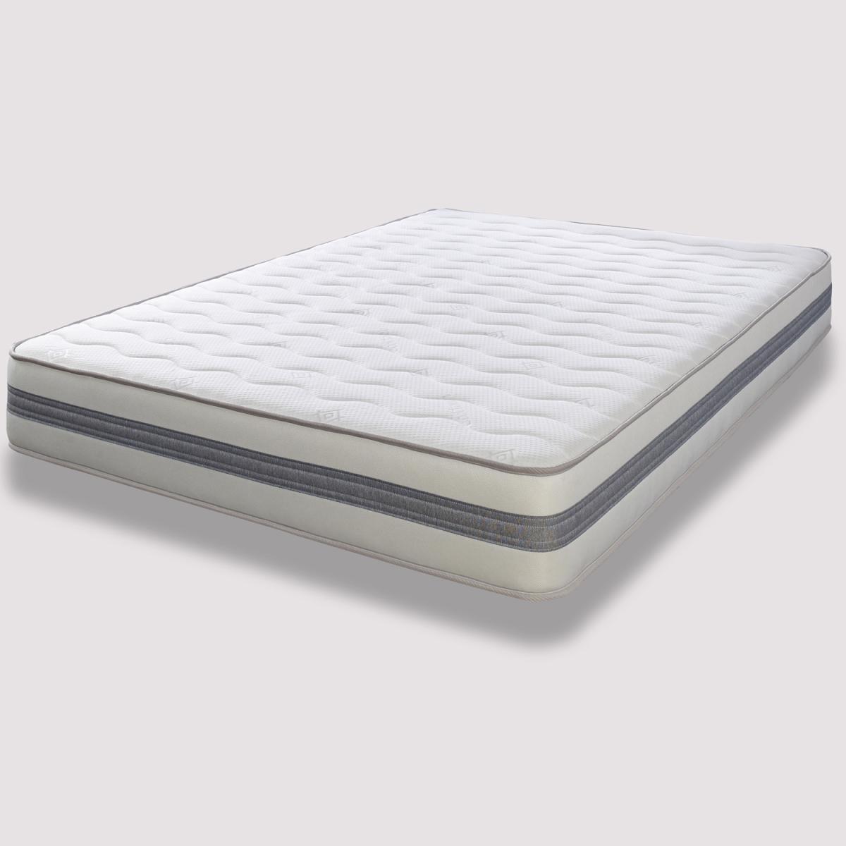 The Cooltouch Core G3D 22cm Deep GreyWhite Border Foam Free Spring Mattress - White / Junior – image 2