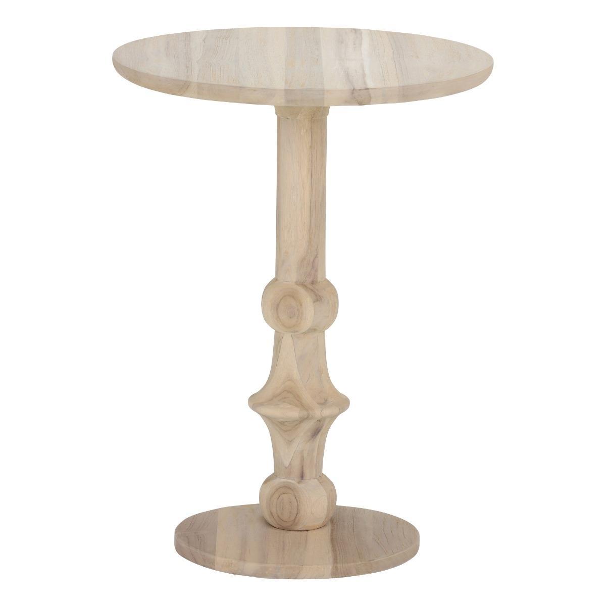 Positano Garden Lamp Table, Aged Teak – image 3