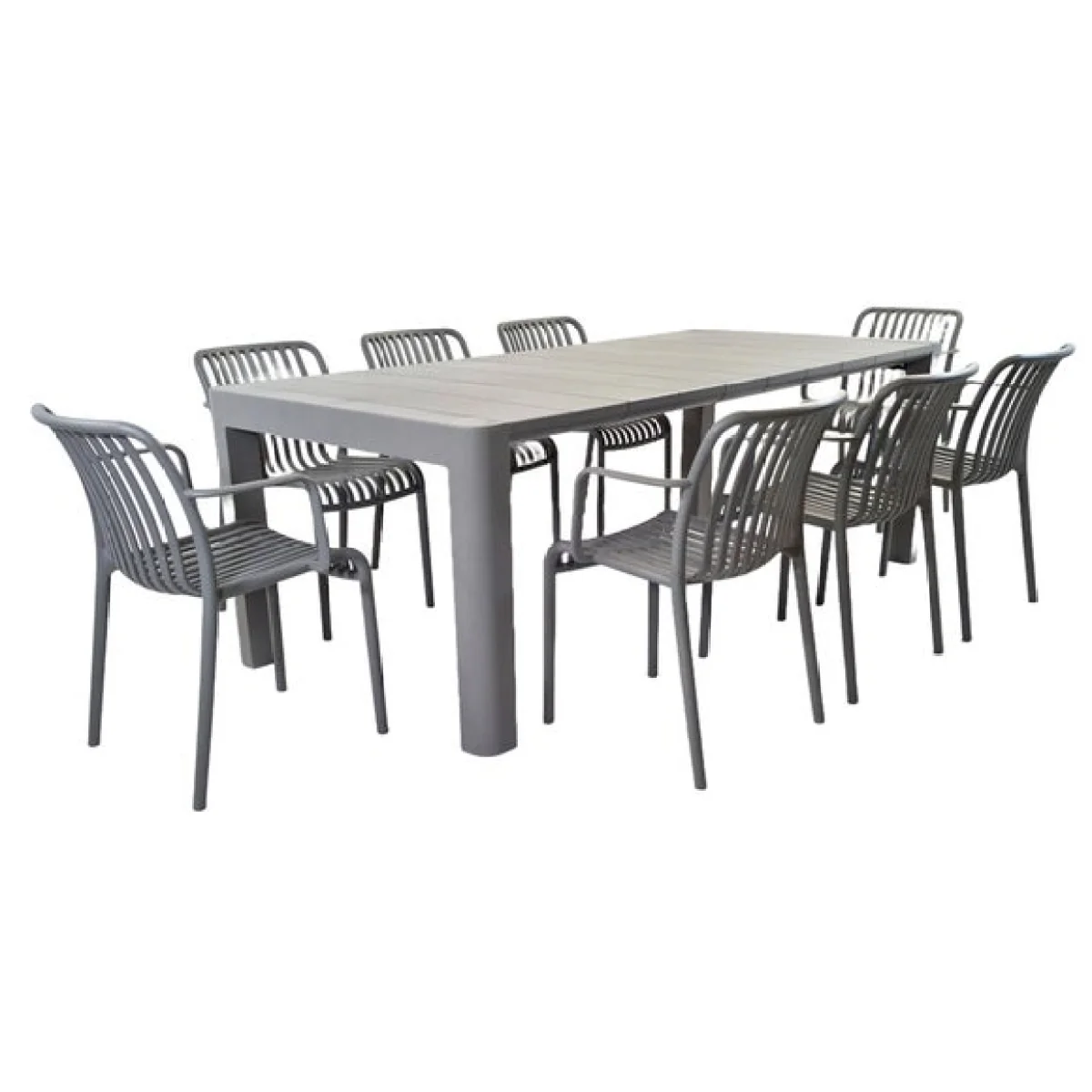 Modura Henrik Rectangular Dining Table with 8 Alma Armchairs – image 8