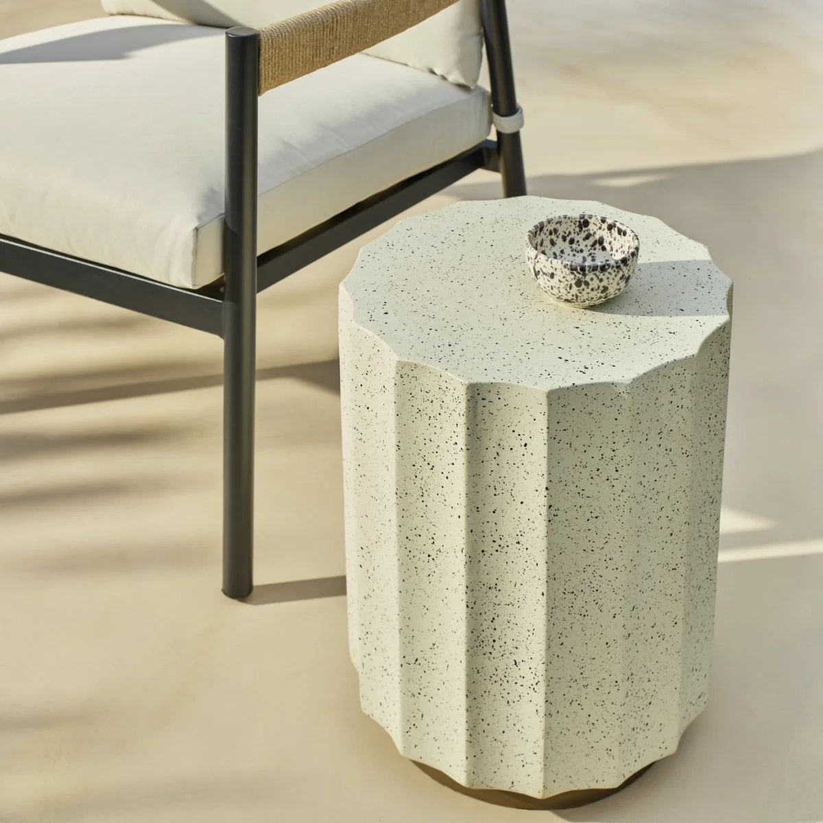 Habitat Outdoor Side Table - Speckle – image 1