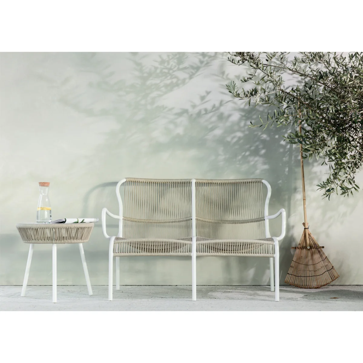 Vincent Sheppard Loop Outdoor Side table in Dune White – image 5