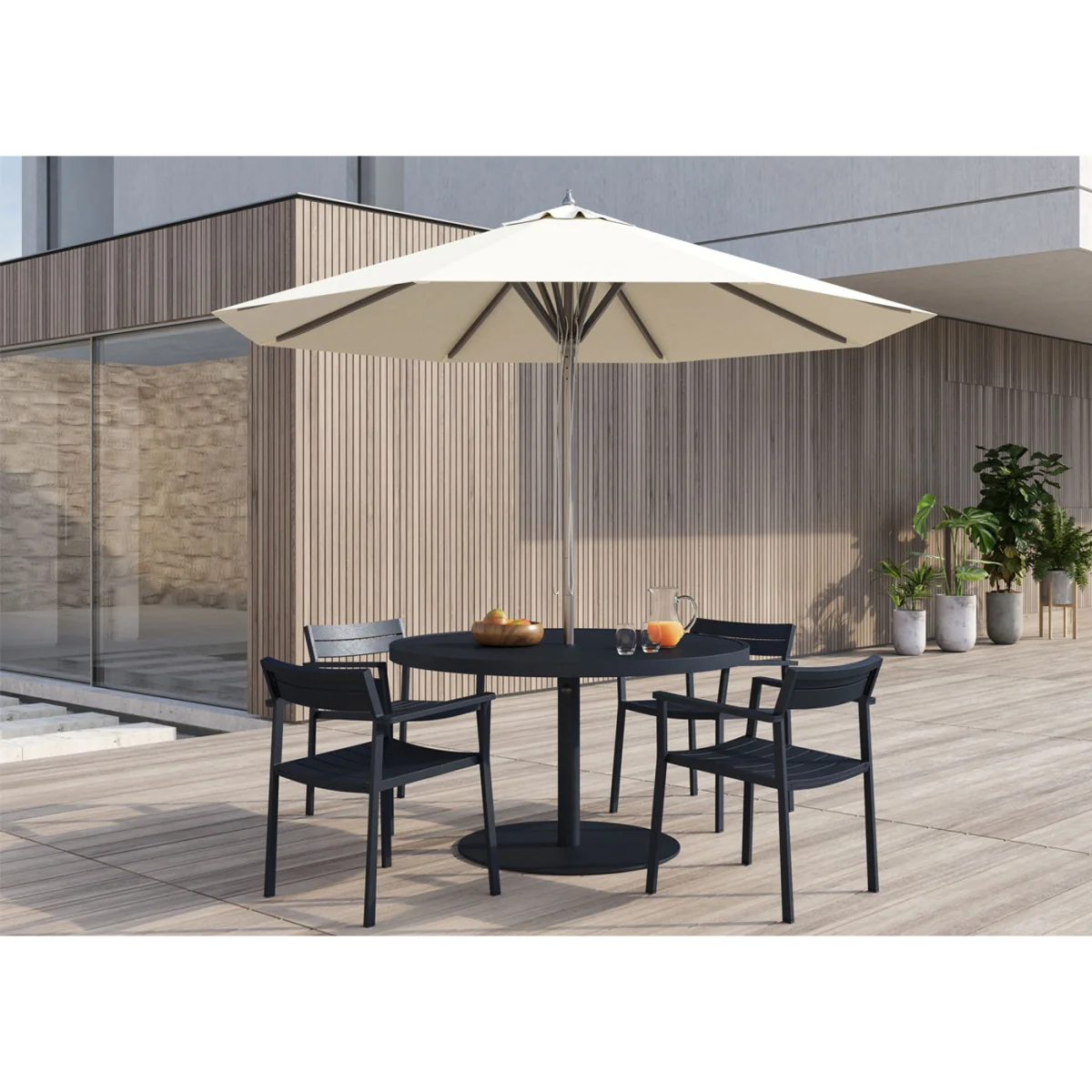 Case Eos Outdoor Round Dining Table Pebble Grey – image 2