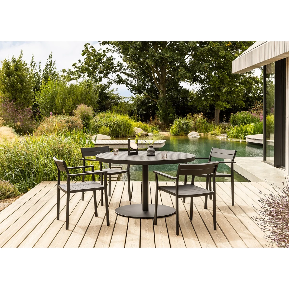 Case Eos Outdoor Round Dining Table Pebble Grey – image 3