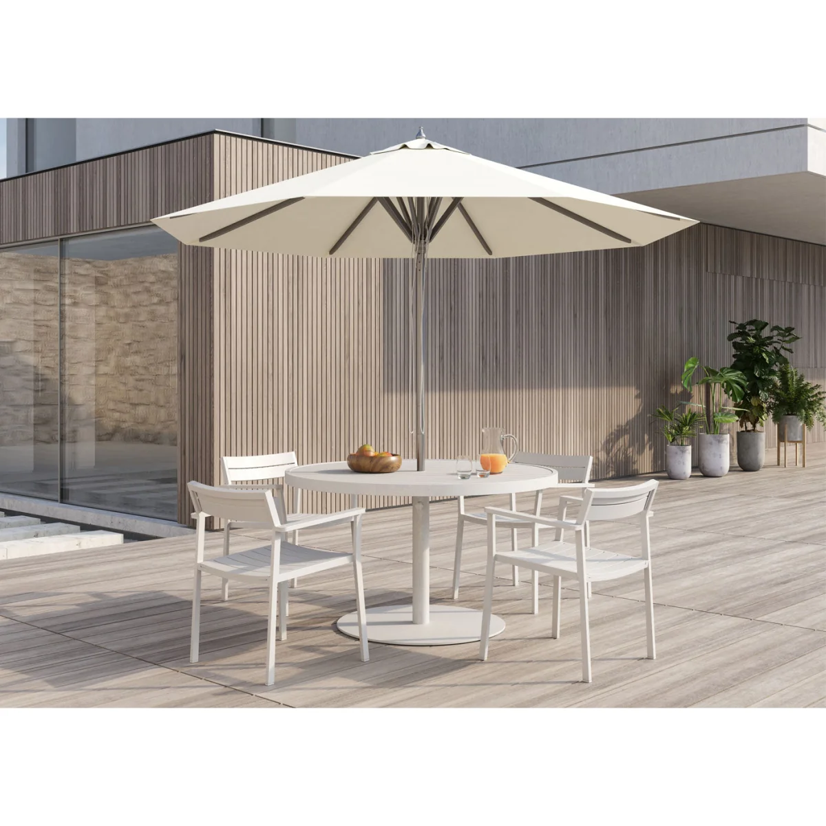 Case Eos Outdoor Round Dining Table Pebble Grey – image 4