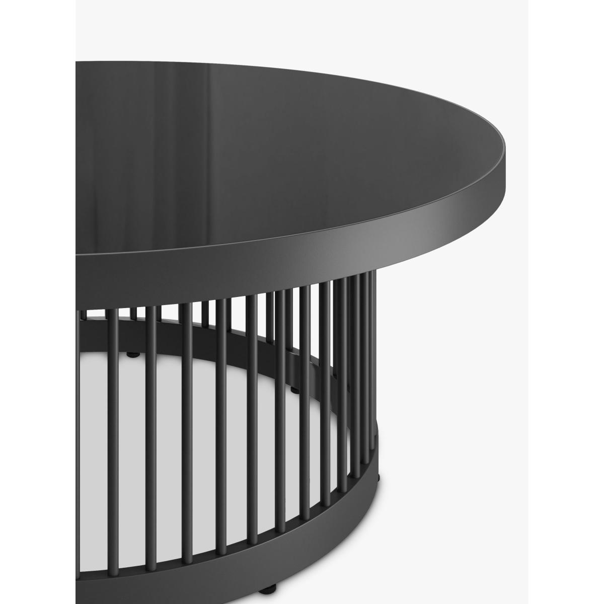 John Lewis & Partners Chunky Weave Round Garden Coffee Table, Grey – image 4