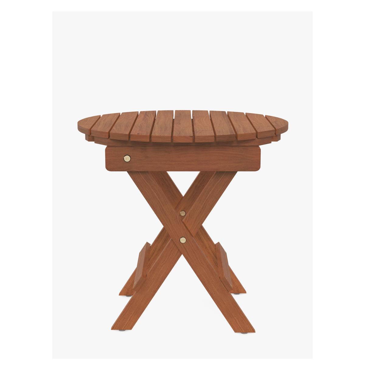 ANYDAY John Lewis & Partners Folding Garden Side Table, FSC-Certified (Eucalyptus Wood), Natural – image 2