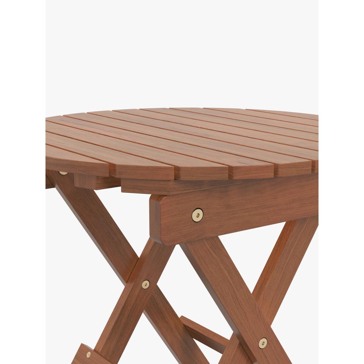ANYDAY John Lewis & Partners Folding Garden Side Table, FSC-Certified (Eucalyptus Wood), Natural – image 3