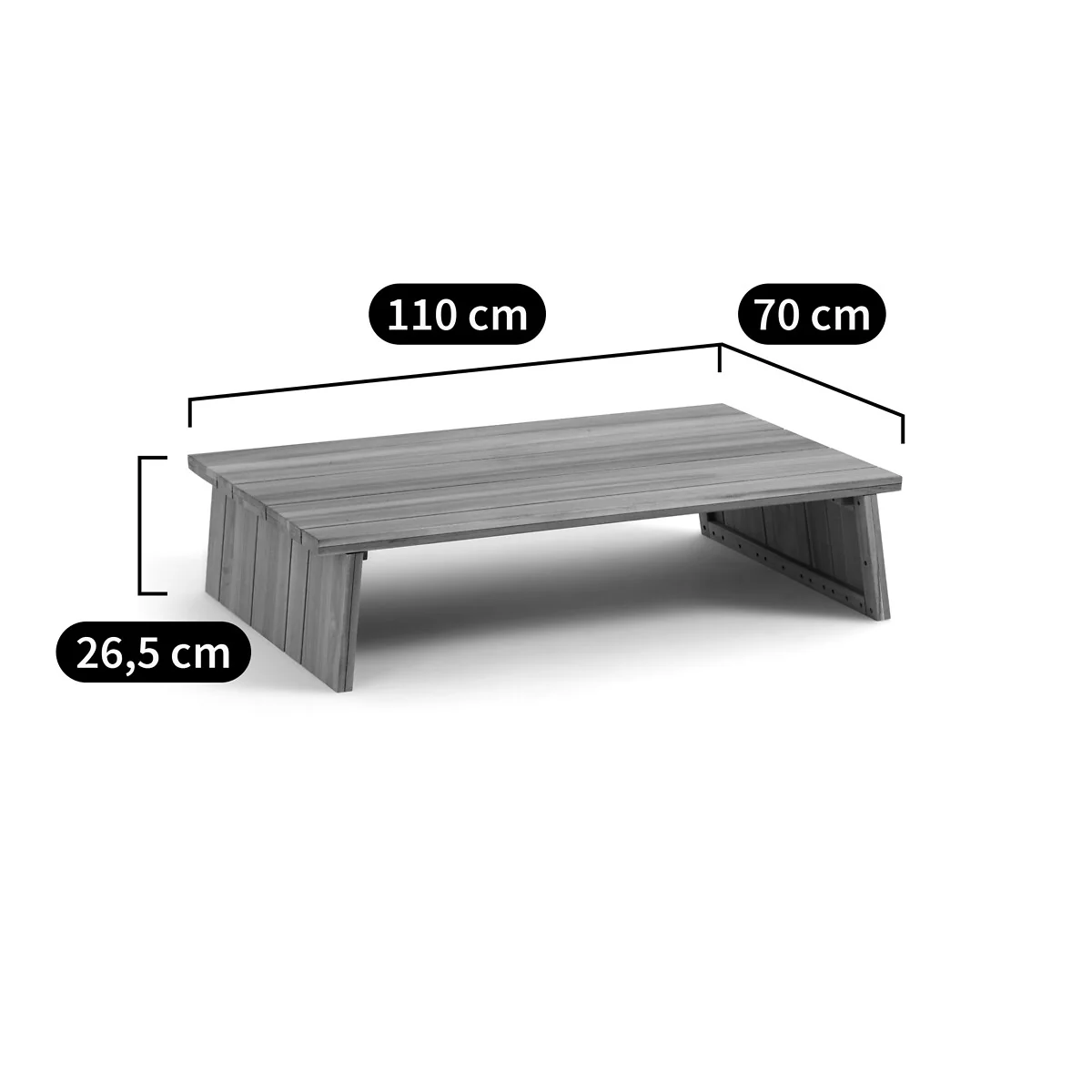 Brut Acacia Garden Coffee Table – image 9