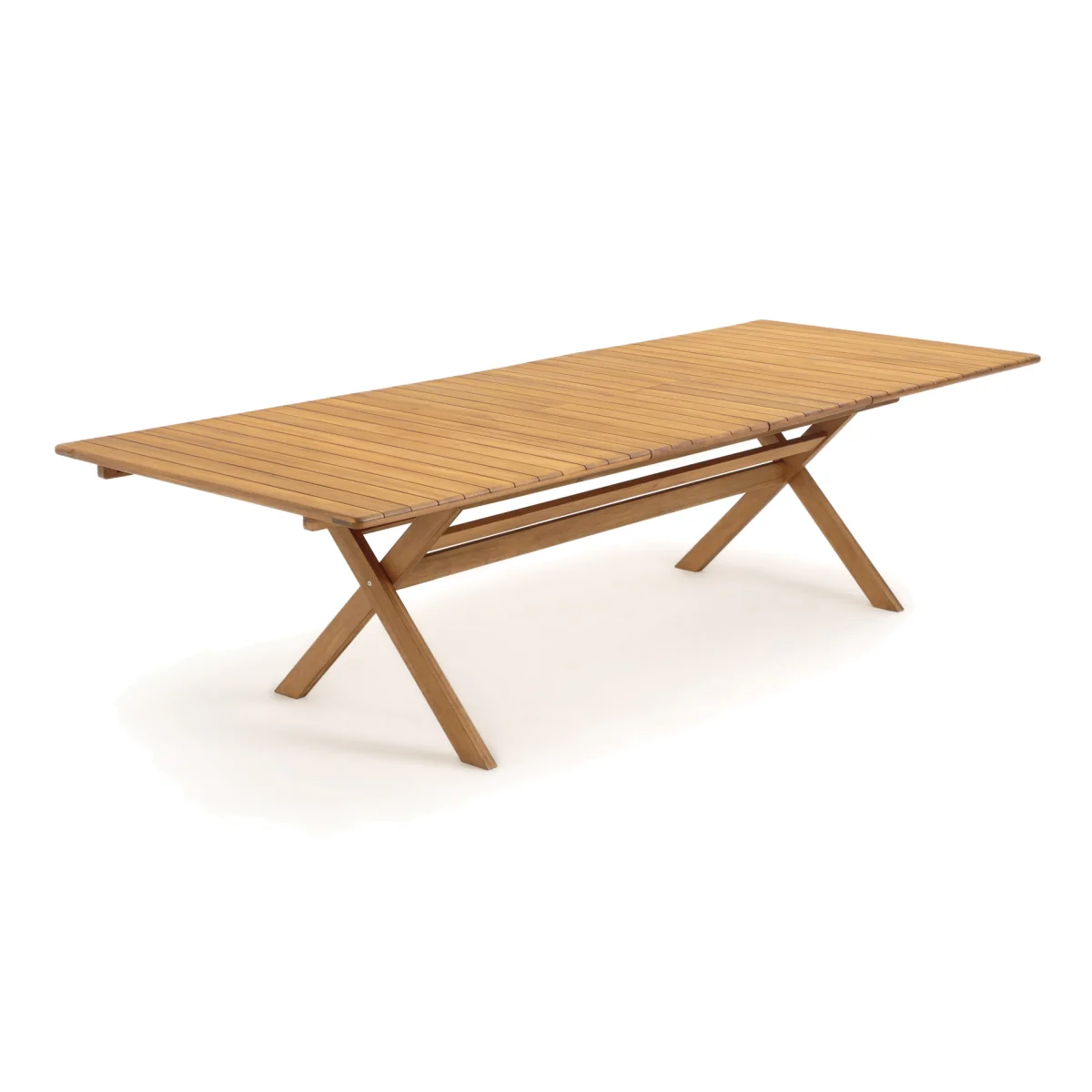 Réalto Acacia Folding Garden Table with 2 Extensions – image 1