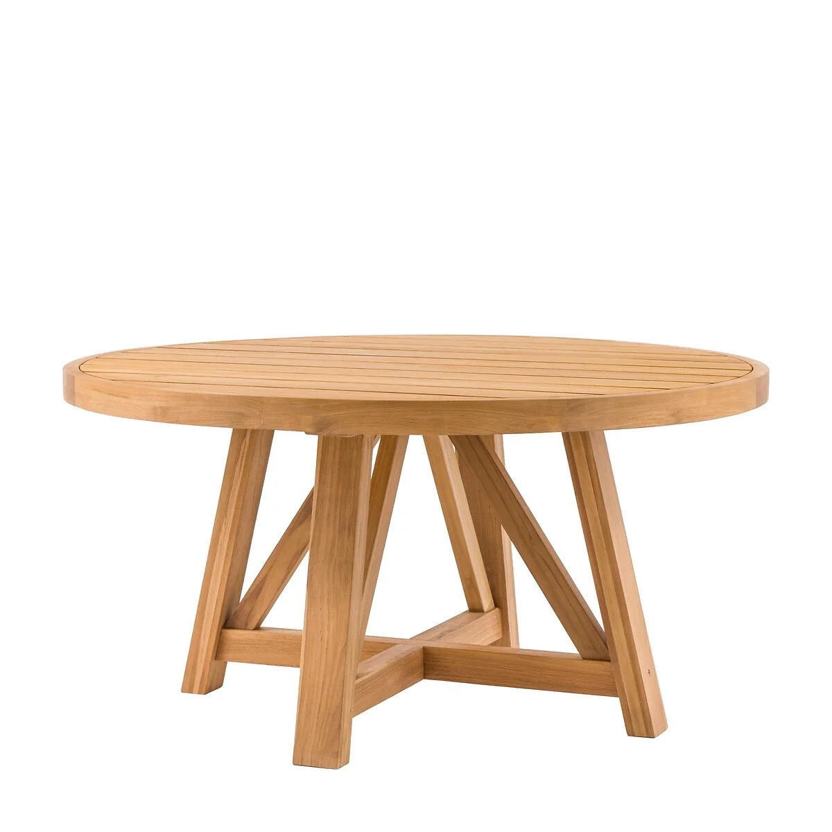 Carrington Round Teak Garden Dining Table (Seats 6) – image 5