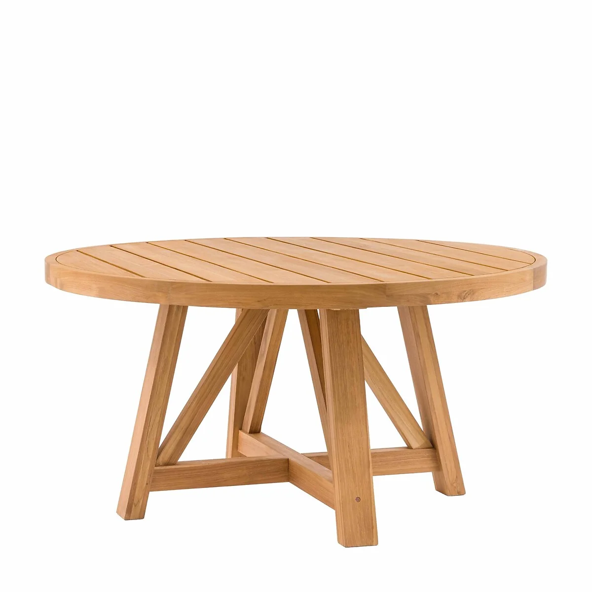 Carrington Round Teak Garden Dining Table (Seats 6) – image 7