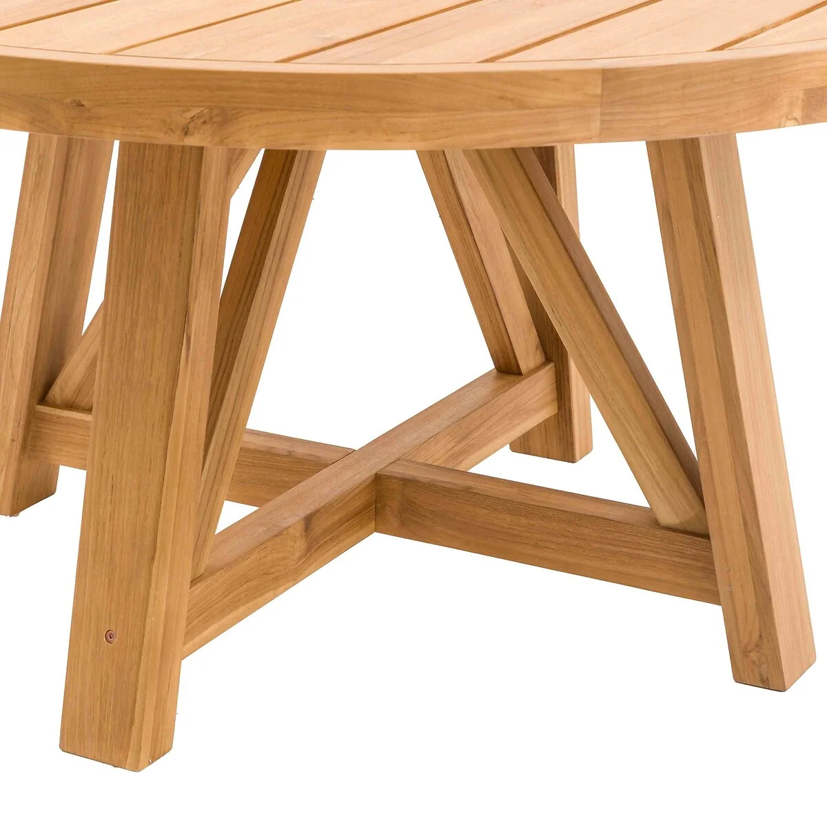 Carrington Round Teak Garden Dining Table (Seats 6) – image 8