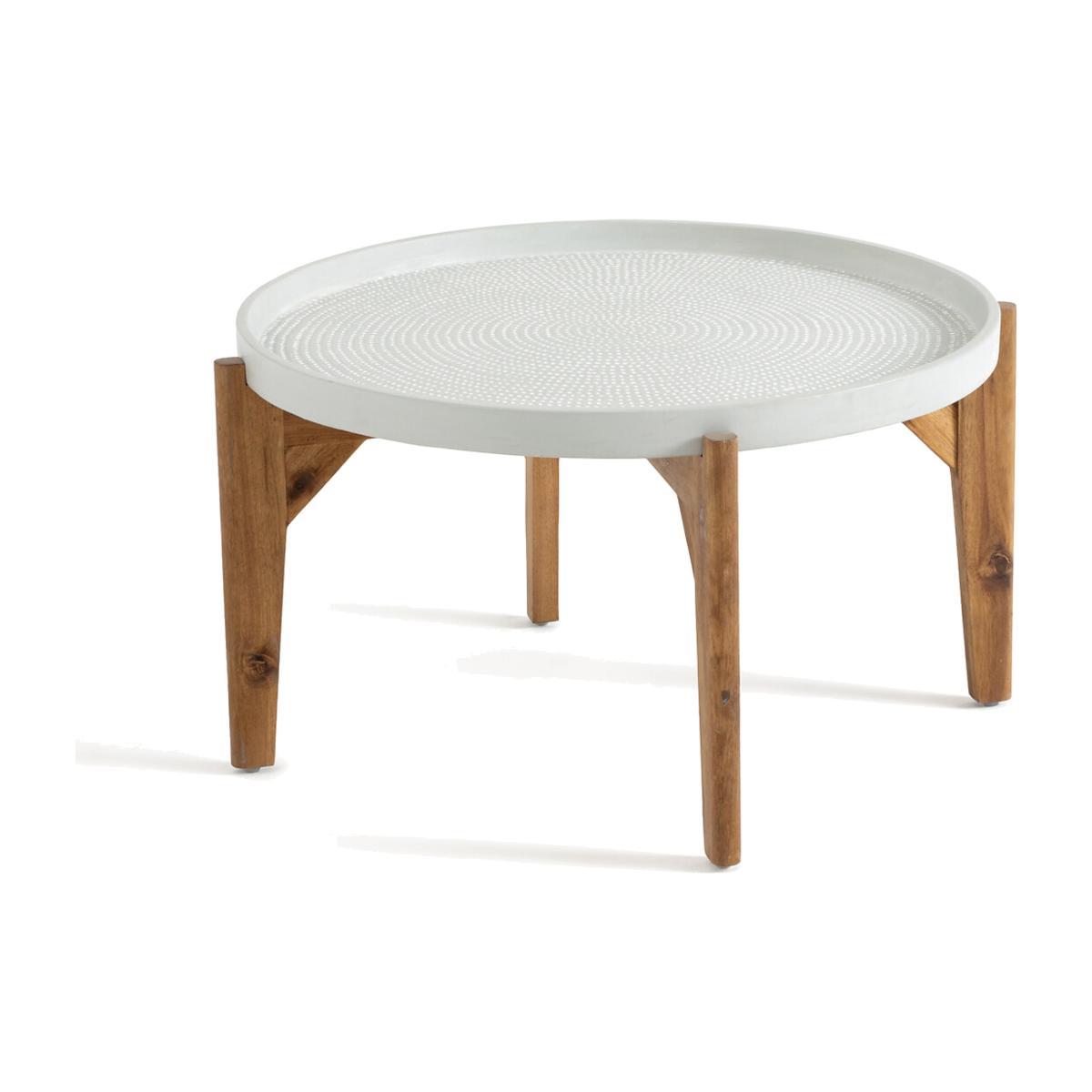 Médan Acacia and Cement Fibre Coffee Table – image 1