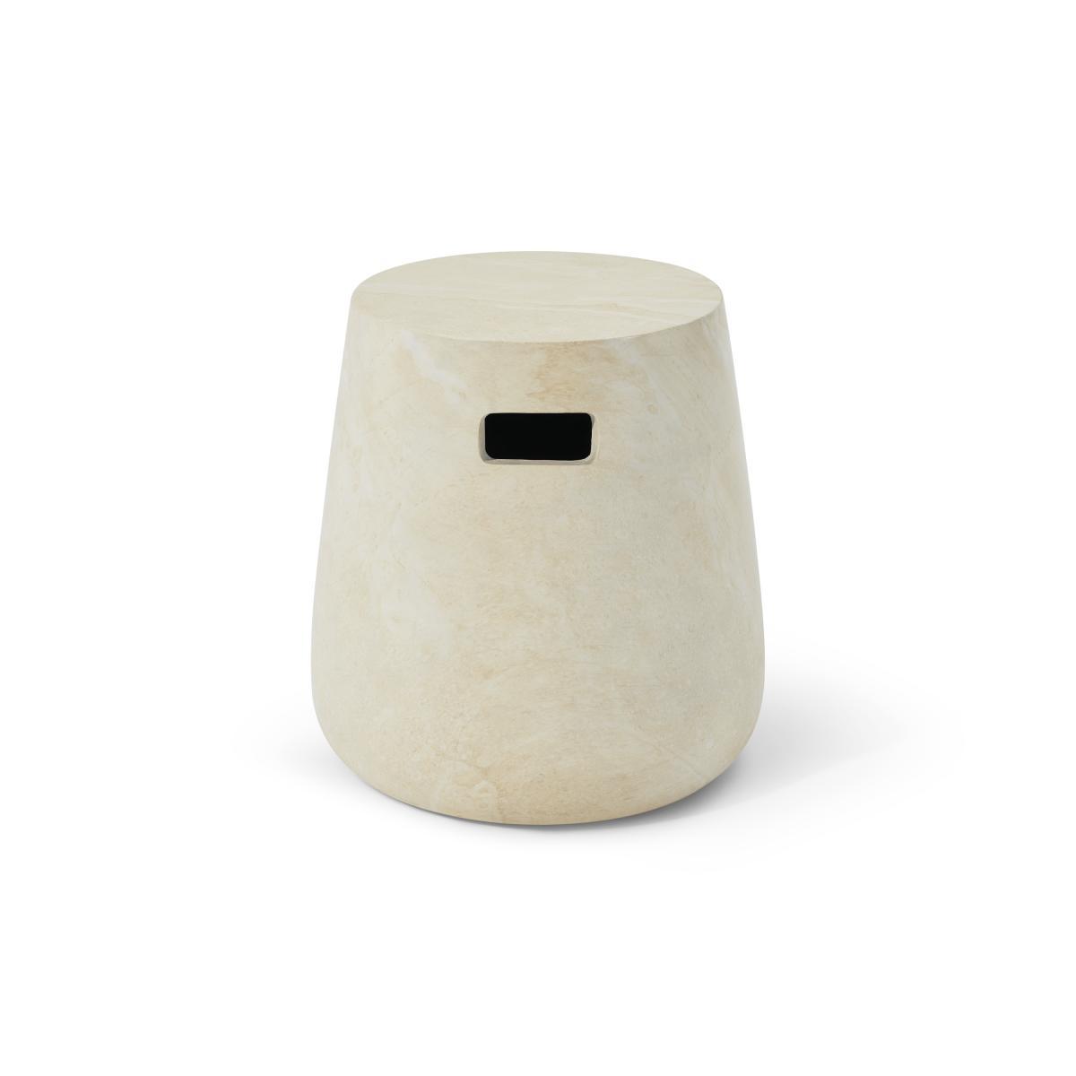 Edson Garden Stool, Marble Effect – image 2
