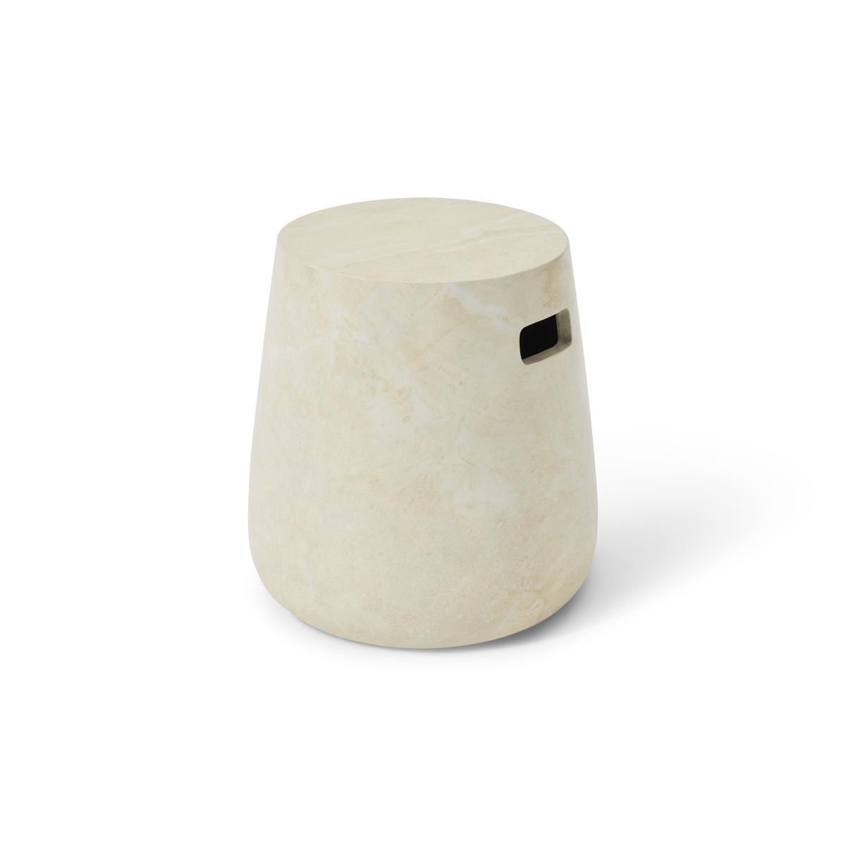 Edson Garden Stool, Marble Effect – image 5
