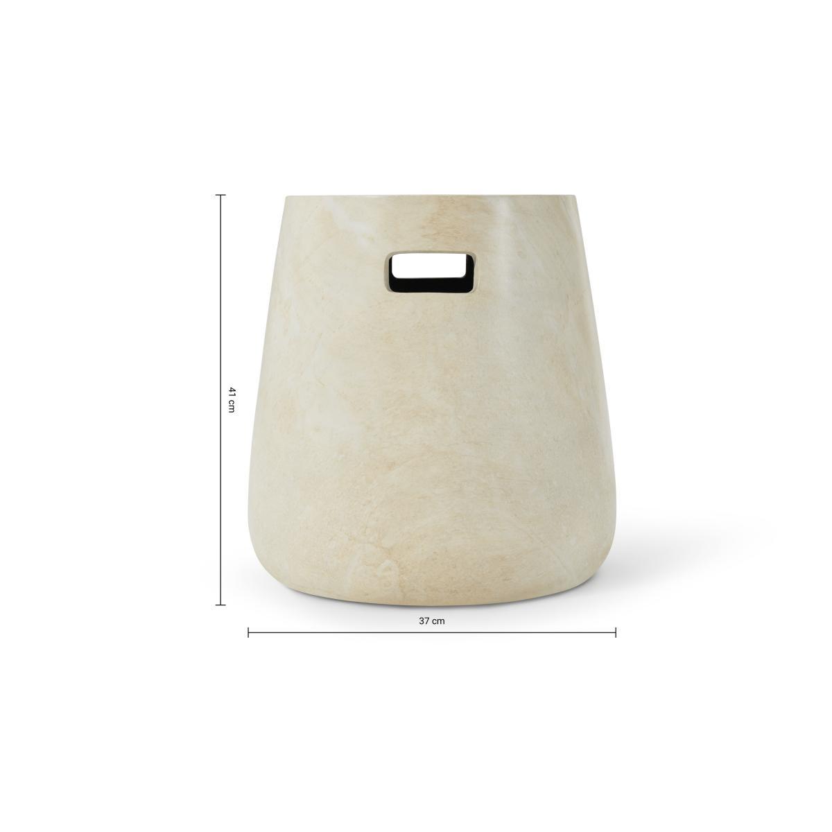 Edson Garden Stool, Marble Effect – image 7