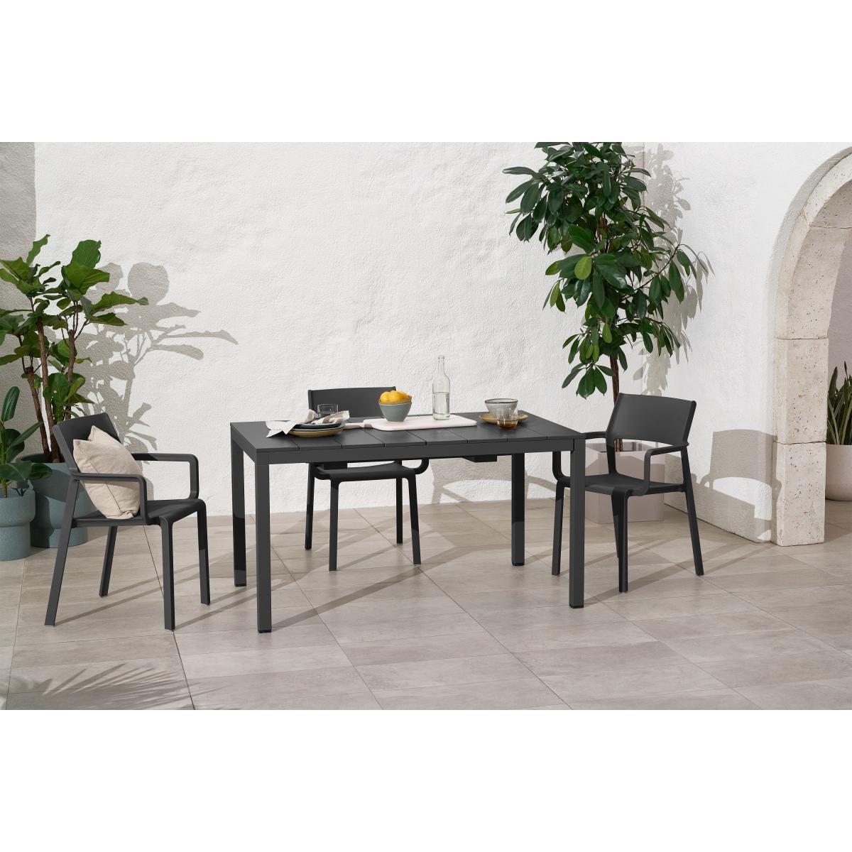 Nardi 6-8 Seat Extending Dining Table, Dark Grey Aluminium – image 6