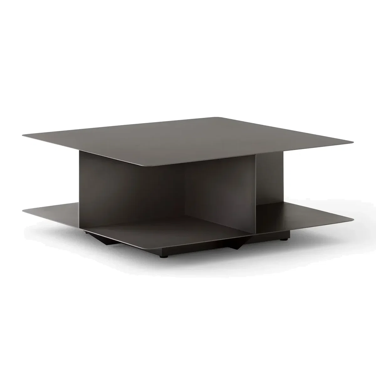 &Tradition Develius EV3 coffee table Steel stone grey Ø89x40 cm – image 1