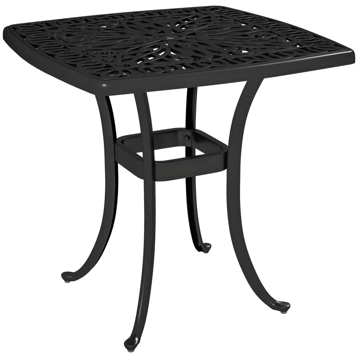 Suro Cast Aluminium Outdoor Side Table, Black, 54cm. – image 3