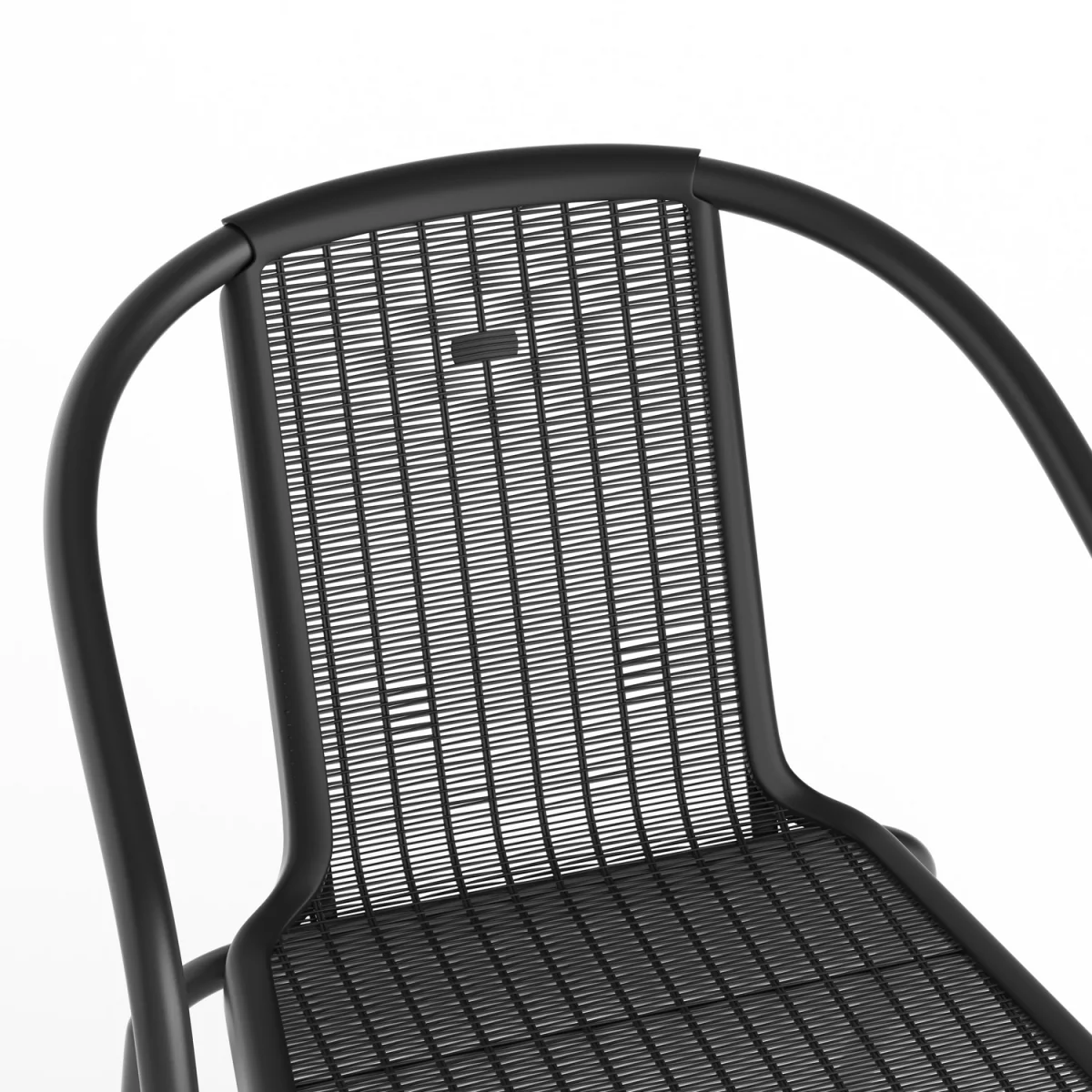 Breeins Outdoor Tempered Glass Garden Table Set with 2 Rattan Chairs - Black – image 6