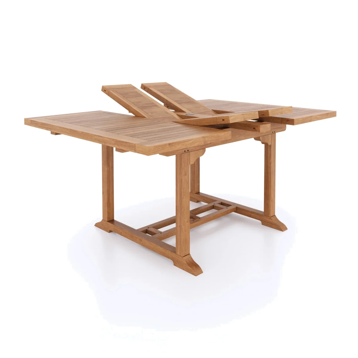 Extending Garden Dining Table - (L) 120 - 170cm - Natural Teak – image 1