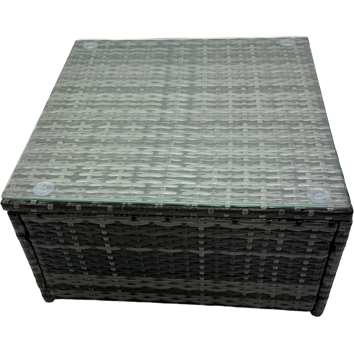 Fimous PE Rattan Garden Furniture Set, 8-Seater with Coffee & Side Tables, Dark Grey Mixed. - Dark Grey Mixed – image 2