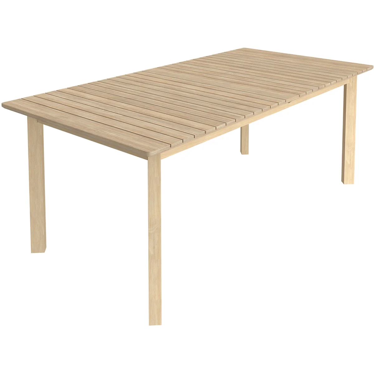 Charles Bentley Extending Dining Table Acacia Wood Garden Patio Furniture - Natural – image 4