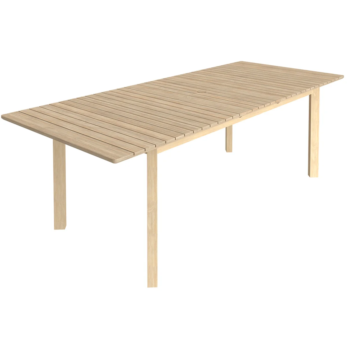 Charles Bentley Extending Dining Table Acacia Wood Garden Patio Furniture - Natural – image 5