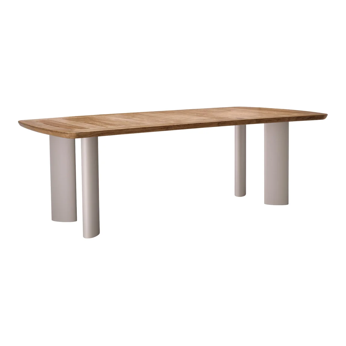 Garden Table Osario with Teak Wood Top, 230 x 116 cm – image 1