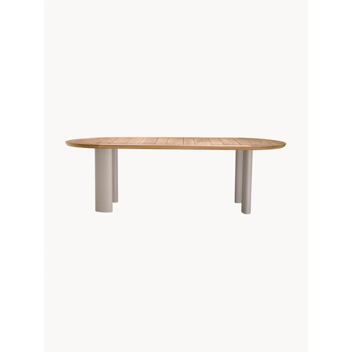 Oval Garden Table Mogador with Teak Wood Top, 247 x 110 cm – image 3