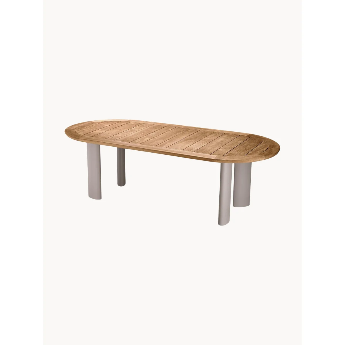 Oval Garden Table Mogador with Teak Wood Top, 247 x 110 cm – image 4