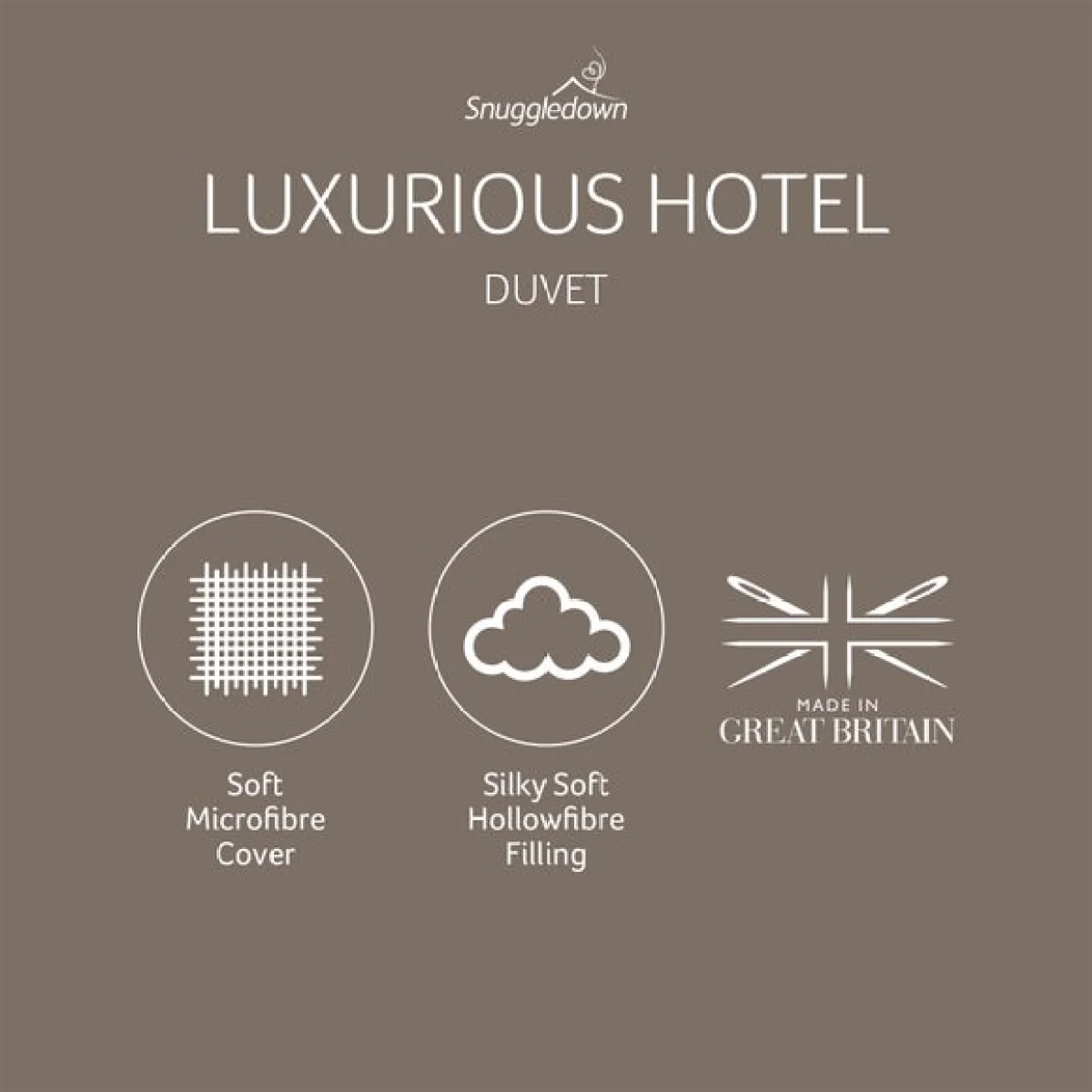 Snuggledown Luxurious Hotel 13.5 Tog Duvet White – image 2