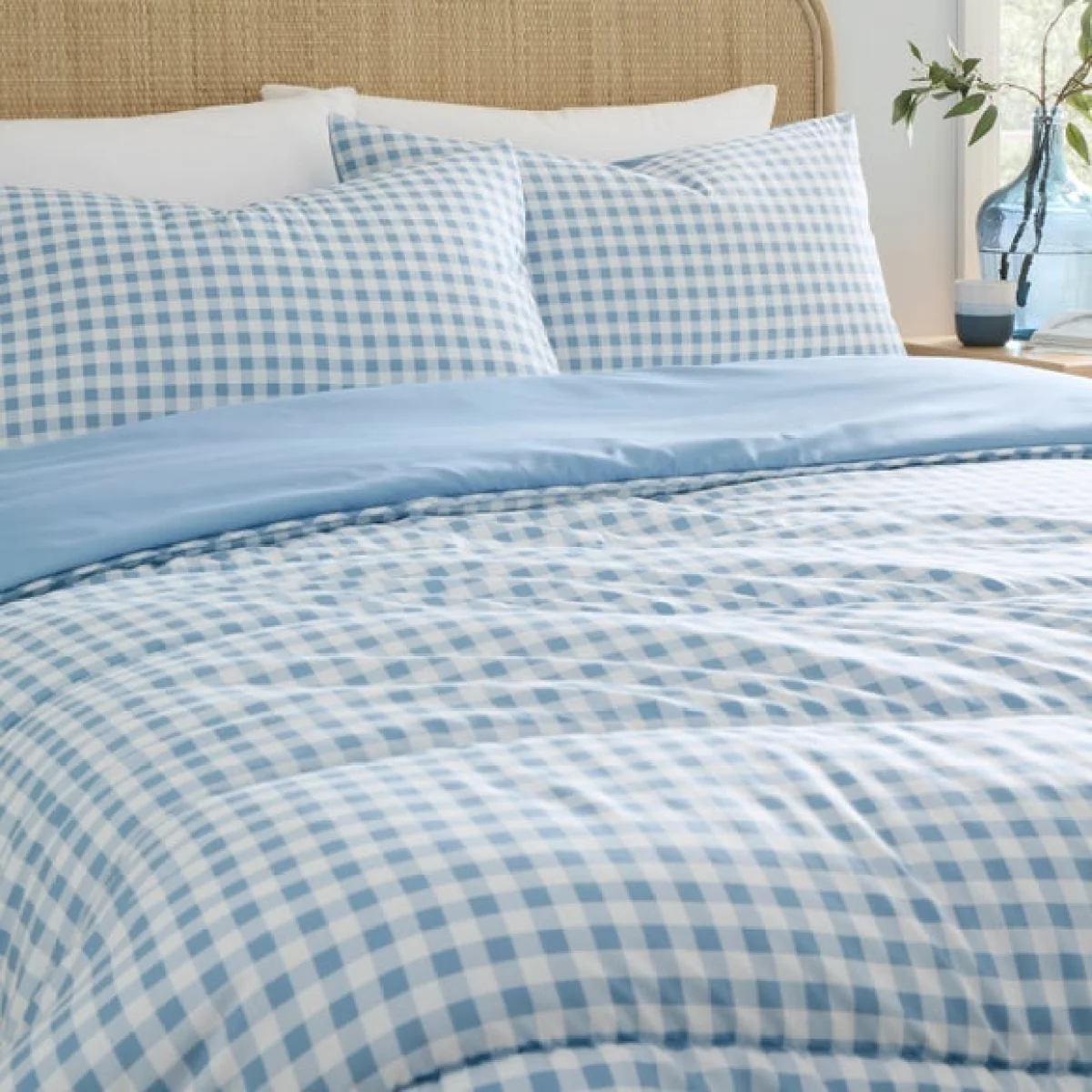 Coverless Gingham 10.5 Tog Duvet – image 2