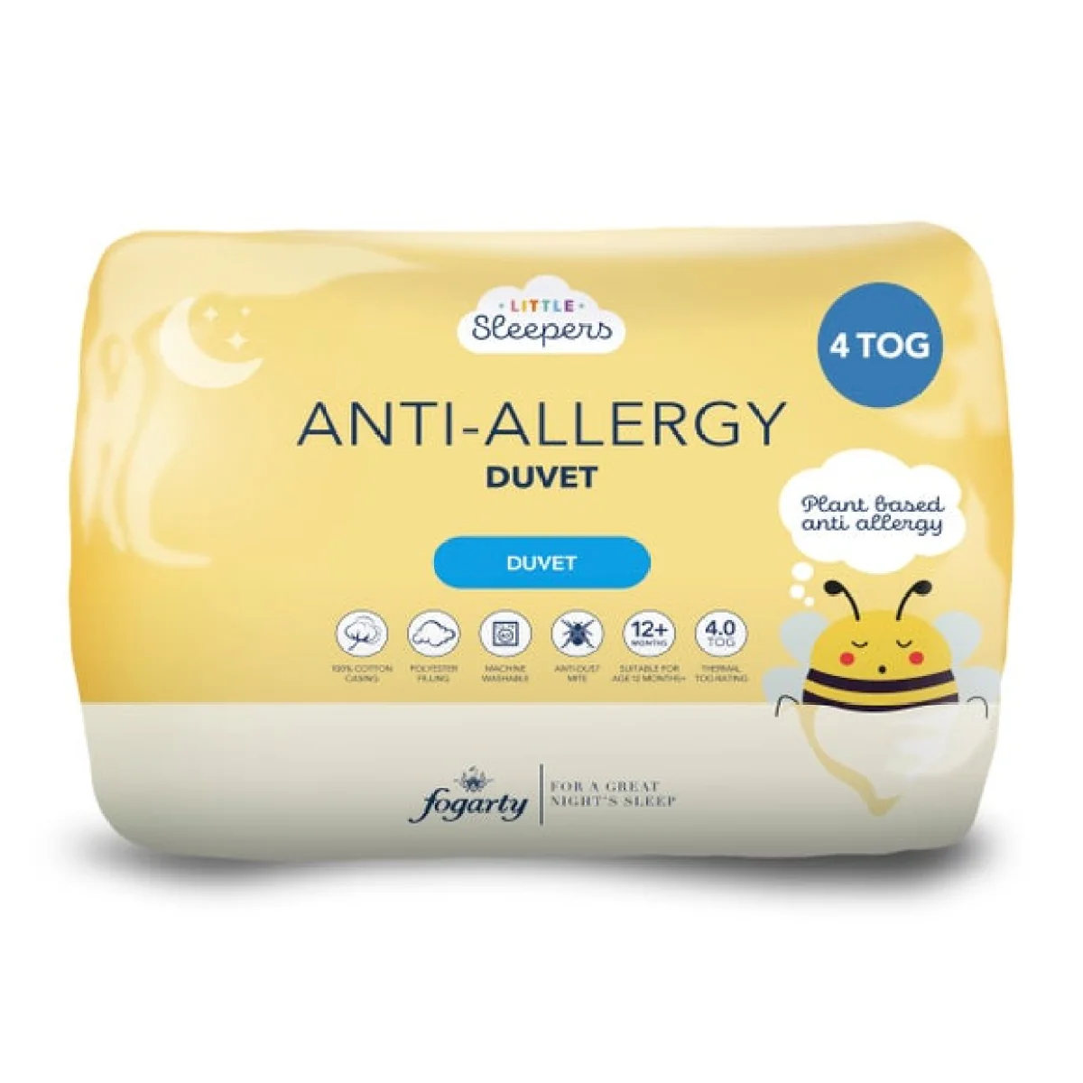 Fogarty Little Sleepers Anti-Allergy 4 Tog Duvet – image 4