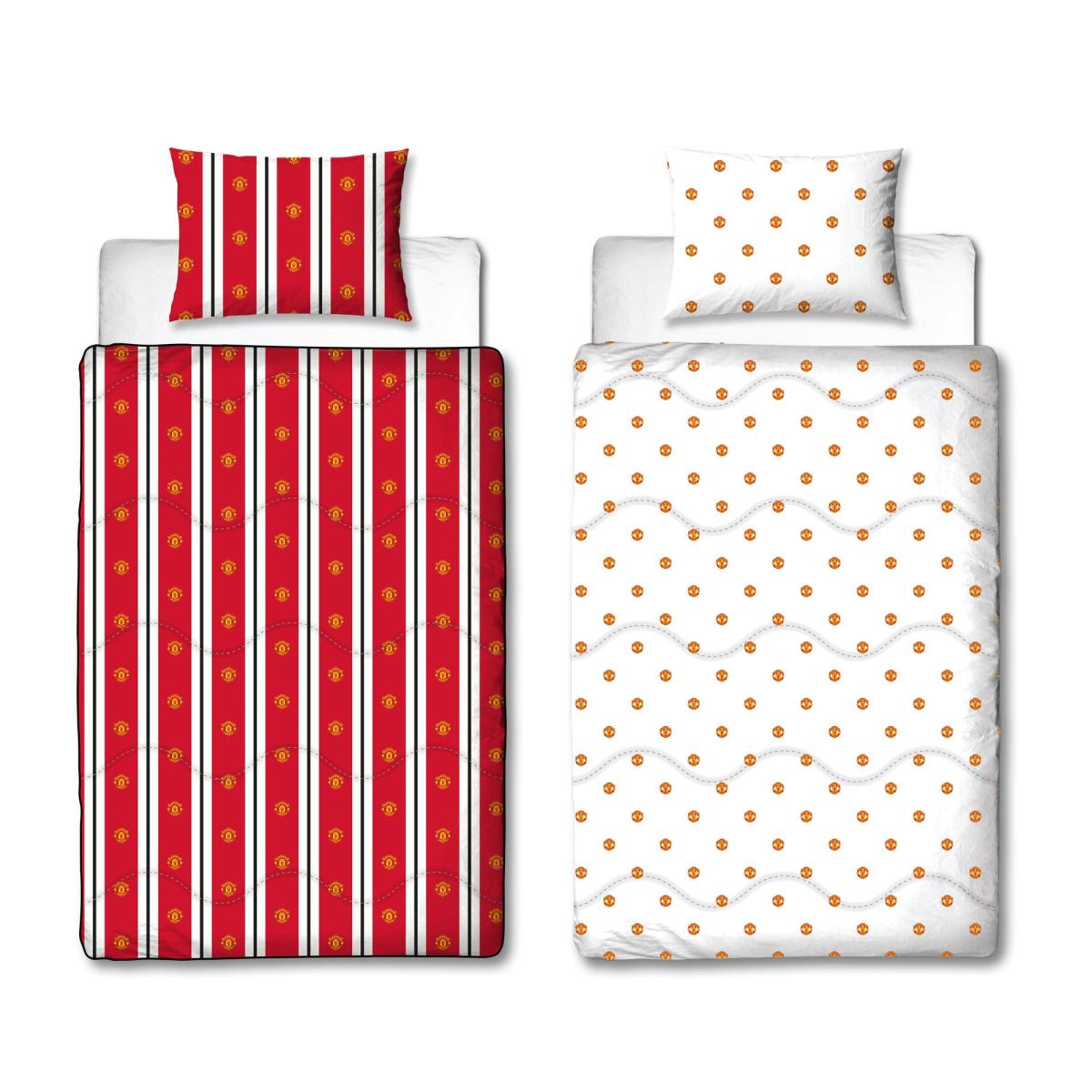 Manchester United Classic 10.5 Tog Single Coverless Duvet and Pillowcase Set Red – image 4