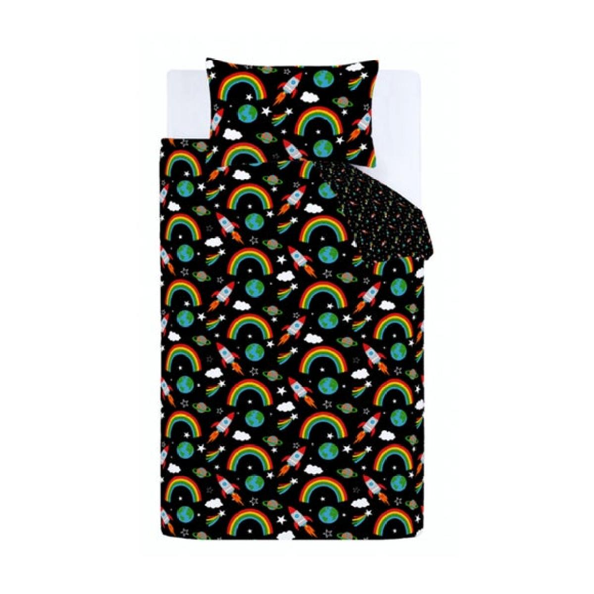Catherine Lansfield Rainbow Rockets Duvet and Pillowcase Set – image 5
