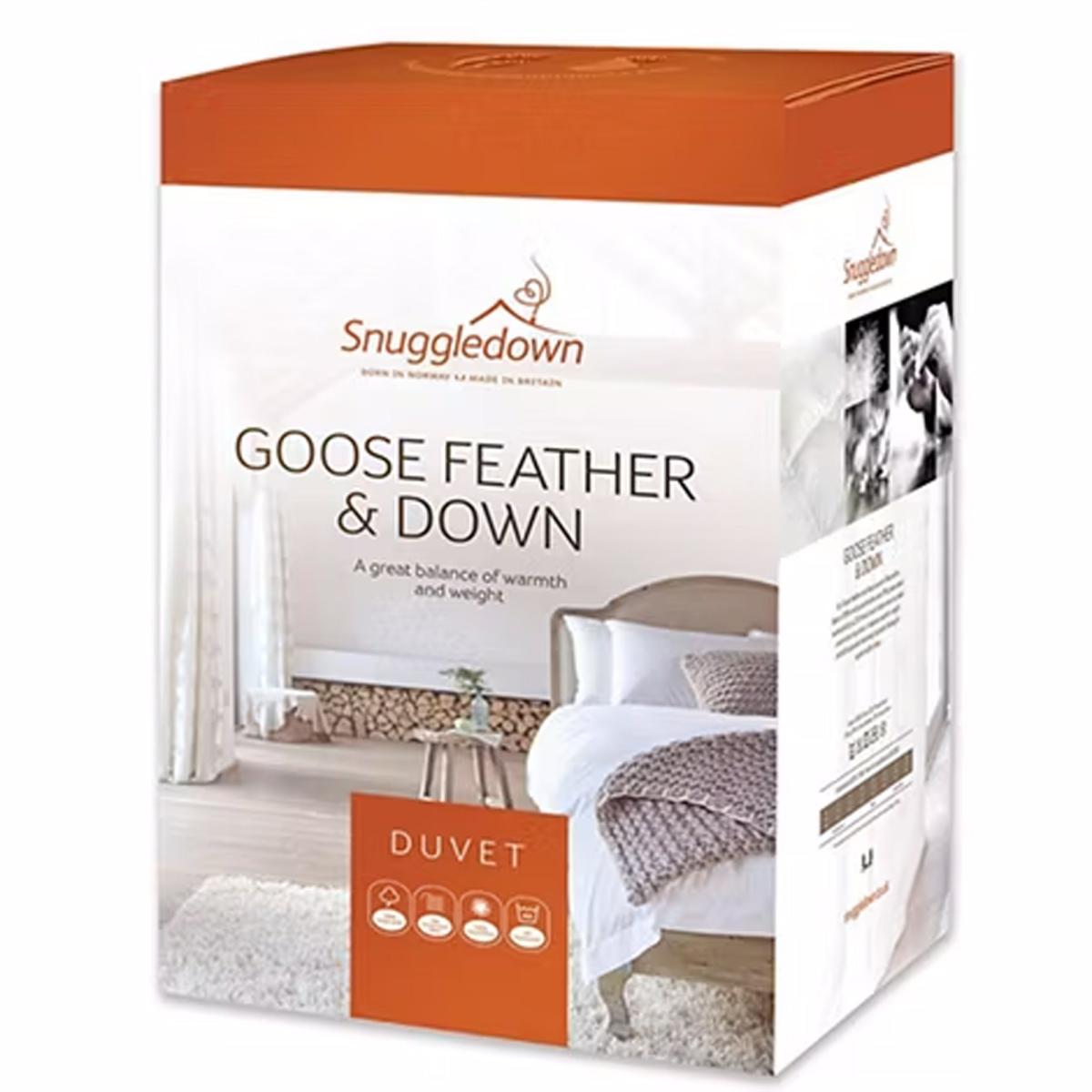 Snuggledown Hotel Goose Feather and Down 10.5 Tog Duvet White – image 2