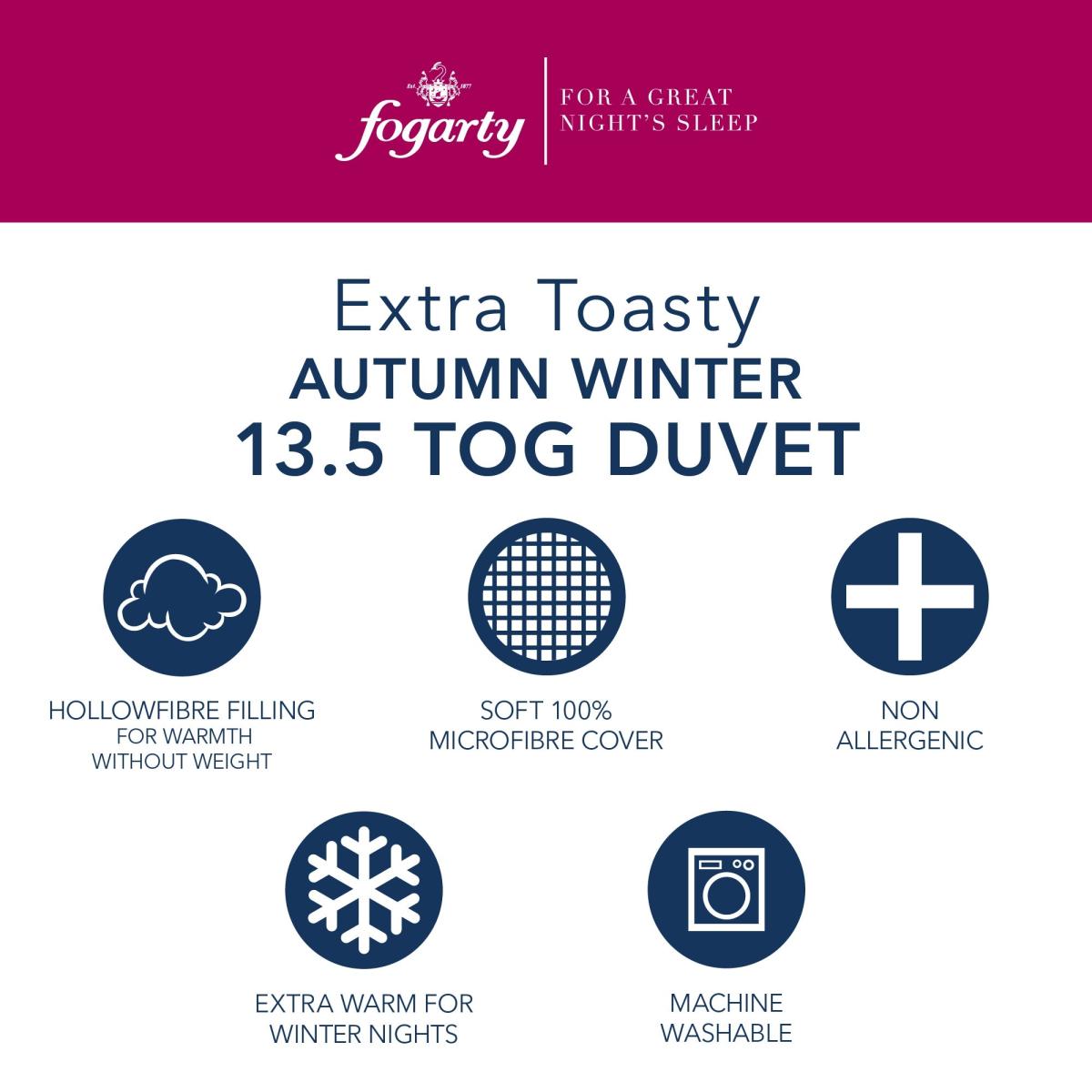 Fogarty Extra Warm 13.5 Tog Winter Duvet – image 2