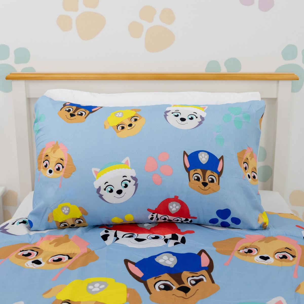 Paw Patrol Bold 10.5 Tog Coverless Duvet and Pillowcase Set Blue – image 2