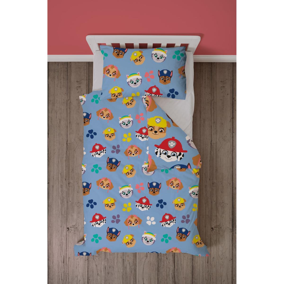 Paw Patrol Bold 10.5 Tog Coverless Duvet and Pillowcase Set Blue – image 5
