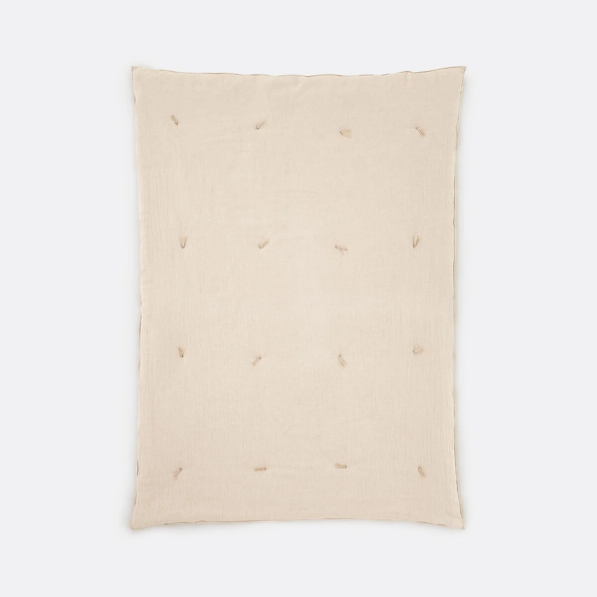 Boisseau Plain/Striped Linen/Cotton Quilted Duvet – image 5